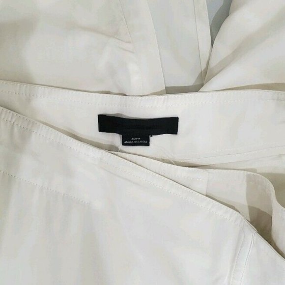 ALEXANDER WANG Eggshell Wrap Front Cropped Pants - Picture 5 of 5